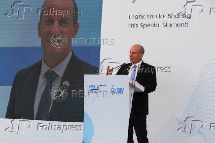 Reuven Azar, Israeli ambassador to India, speaks at the inauguration ceremony of Hela Systems in Hyderabad