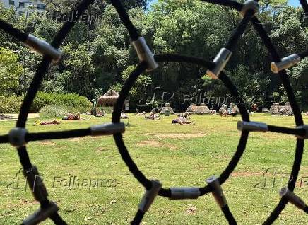 Parque Augusta em dia ensolarado