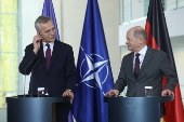 NATO Secretary General Stoltenberg meets German Chancellor Scholz in Berlin
