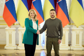 Slovak President Zuzana Caputova visits Kyiv
