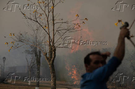 Incndio florestal atinge a regio da Serra da Mantiqueira