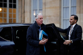 Meeting of the newly-named French government at Matignon in Paris