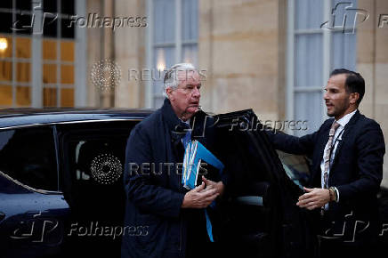 Meeting of the newly-named French government at Matignon in Paris