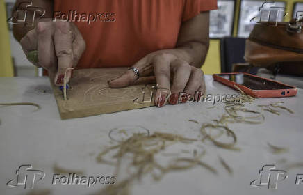 Oficina de xilogravura em So Jos dos Campos (SP)