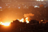 Smoke billows over Beirut's southern suburbs, after an Israeli strike