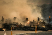 Volcano eruption near Grindavik