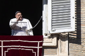 Pope Francis' Angelus prayer in Vatican