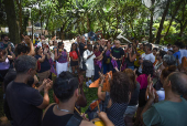 Protesto no Teatro Vento Forte