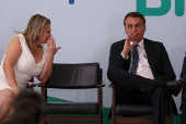 Bolsonaro e a deputada Joice Hasselmann (PSL-SP)