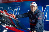 Rubens Barrichello, da equipe Full Time, e seu carro na Stock Car