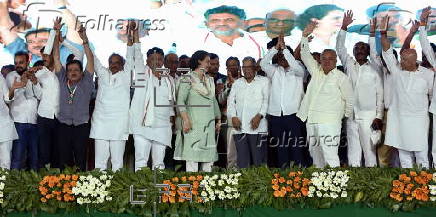 Congress party campaign in Bangalore ahead of general elections