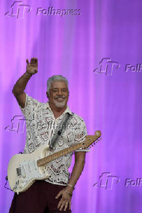 Show de Lulu Santos no palco Mundo do Rock in Rio