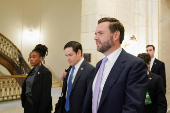 Meeting with Pete Hegseth, President-elect Donald Trump's nominee for defense secretary on Capitol Hill in Washington