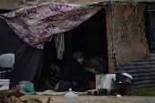 Internally displaced Palestinians in Khan Younis, Gaza Strip