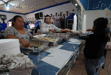 Celebran 'Da de Gracias' en un albergue migrante en la frontera norte de Mxico