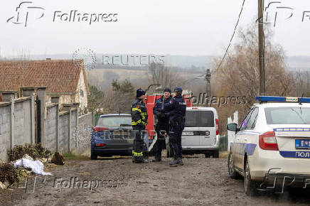 Nursing home that caught fire in village Barajevo outside Belgrade