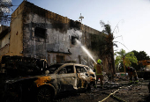 Aftermath of a rocket attack in Kiryat Bialik