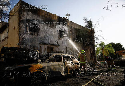 Aftermath of a rocket attack in Kiryat Bialik