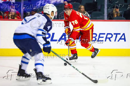 NHL: Preseason-Winnipeg Jets at Calgary Flames