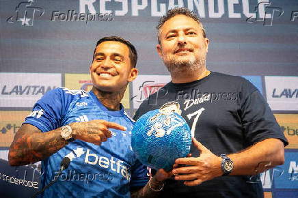 CRUZEIRO APRESENTACAO DO JOGADOR DUDU