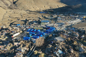 Aftermath of earthquake in Tibet