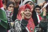 Rally in solidarity with the Palestinians after proposed Israel, Hamas ceasefire deal