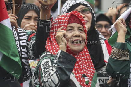 Rally in solidarity with the Palestinians after proposed Israel, Hamas ceasefire deal