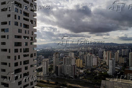 Edifcio Platina, no bairro do Tatuap, considerado o prdio mais alto de SP