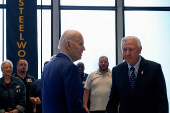 U.S. President Biden visits United Steel Workers headquarters in Pittsburgh