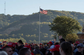 Trump hosts a campaign event at the Prairie du Chien Area Arts Center