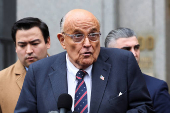 Former Trump lawyer and former New York City Mayor Giuliani arrives at U.S. Federal court, in New York