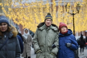 Christmas and New Year preparations in Moscow