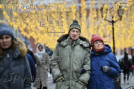 Christmas and New Year preparations in Moscow