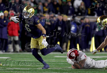 NCAA Football: CFP National Playoff First Round-Indiana at Notre Dame