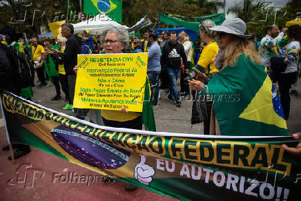 Folhapress Fotos Protesto De Bolsonaristas Golpitas Na Zona Sul De SP