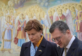 Latvian Foreign Minister Baiba Braze visits in Kyiv