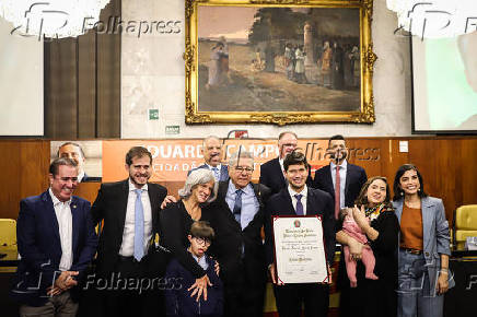 Cmara Municipal de SP homenageia Eduardo Campos