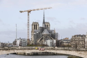 Security arrangements in the surrounding area for the reopening of Notre Dame de Paris