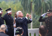 25th anniversary Ceremony on the day the U.S. ceded control of the Panama Canal to Panama