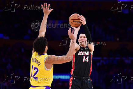 NBA: Miami Heat at Los Angeles Lakers