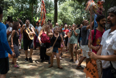 Protesto no Teatro Vento Forte