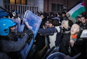 Protest against G7 Energy and Environment summit in Italy