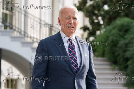 U.S. President Biden departs from the White House