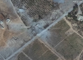 A satellite view of a building in Chouaghir, Baalbek-Hermel Governorate