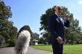 U.S. President Biden departs the White House in Washington