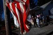 FILE PHOTO: The Wider Image - Behind the curtains: scenes from the US election