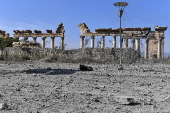 Damage following Israeli airstrikes near ancient ruins of Baalbek, Lebanon