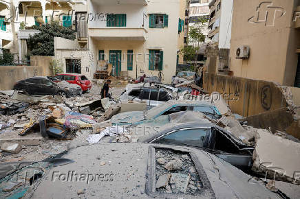 Israeli strike in Ras Al-Nabaa, in Beirut