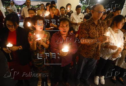 Christmas Eve mass at Immanuel Church in Jakarta