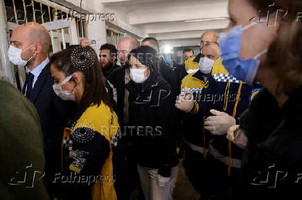 French Foreign Minister Barrot and German Foreign Minister Baerbock visit Sednaya prison